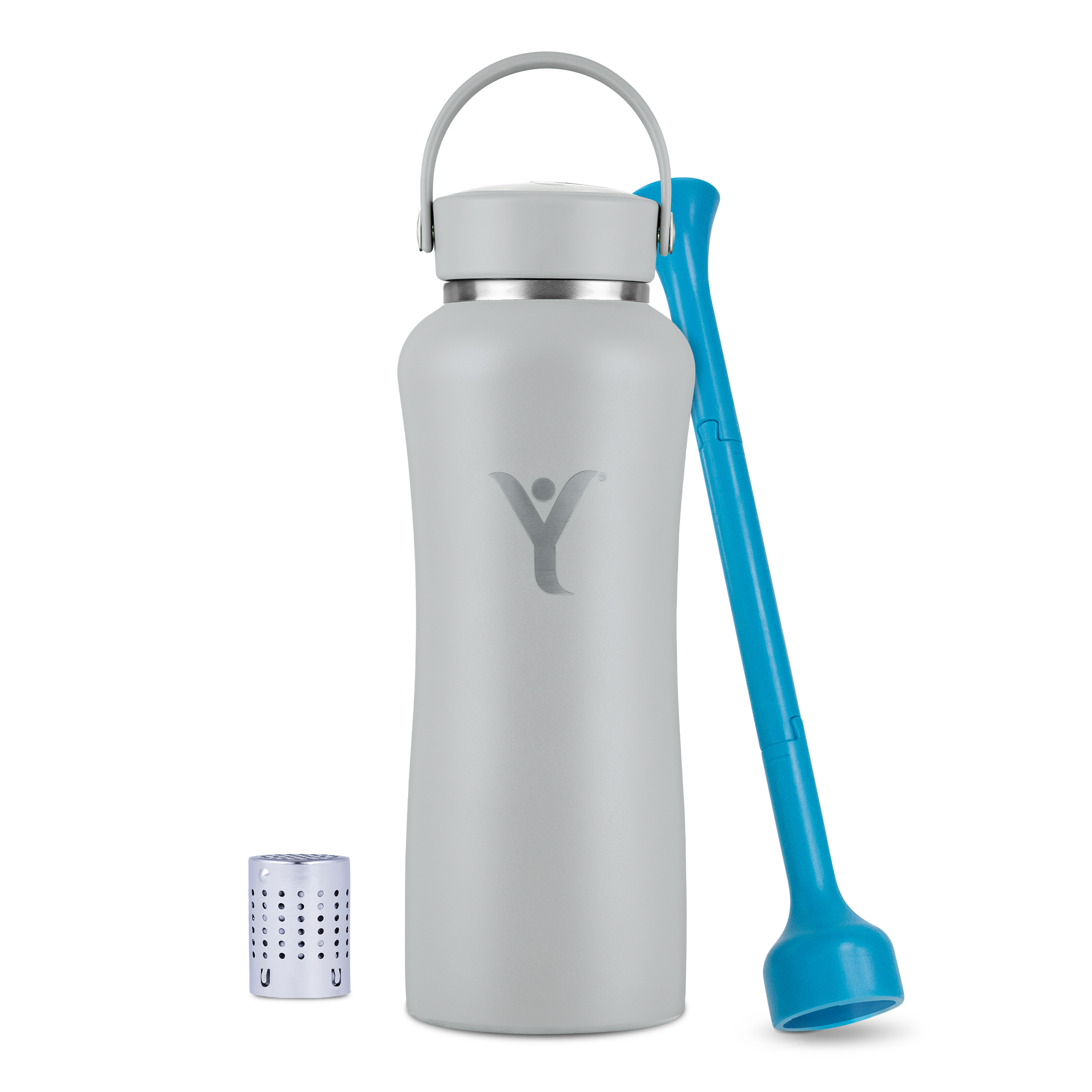 f-img, 32 oz DYLN Bottle Alkaline Water, color: Steel